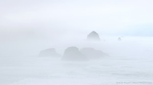 Stacks in the mist