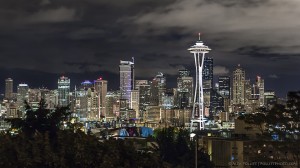 Seattle under clouds